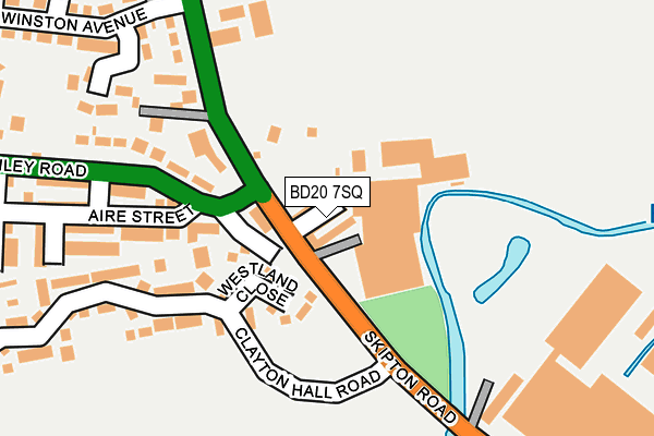BD20 7SQ map - OS OpenMap – Local (Ordnance Survey)