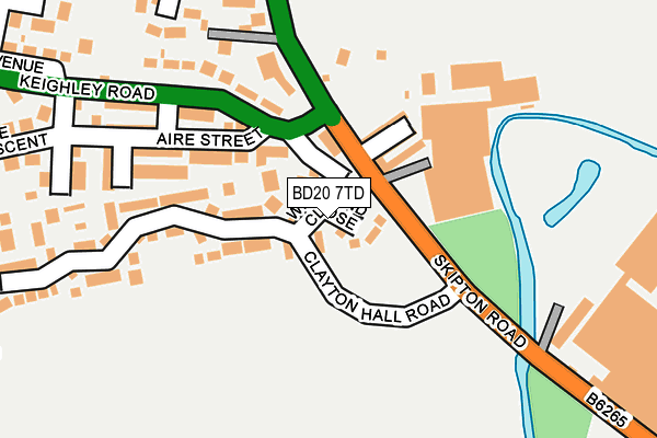 BD20 7TD map - OS OpenMap – Local (Ordnance Survey)