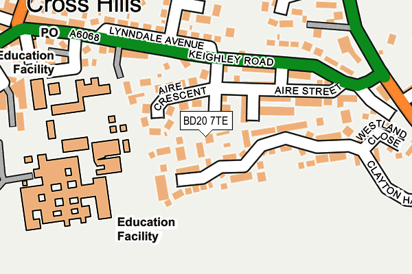 BD20 7TE map - OS OpenMap – Local (Ordnance Survey)