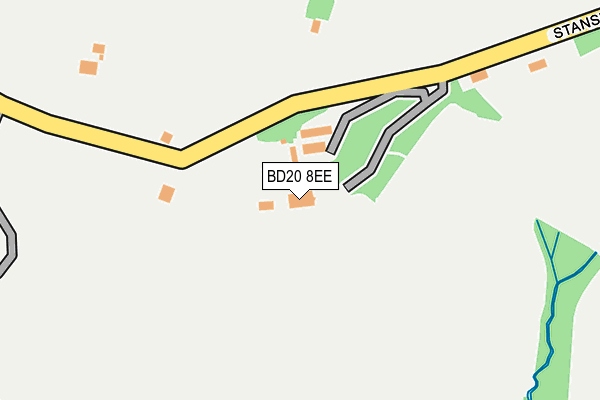 BD20 8EE map - OS OpenMap – Local (Ordnance Survey)