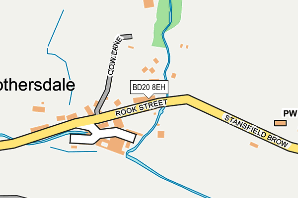 BD20 8EH map - OS OpenMap – Local (Ordnance Survey)