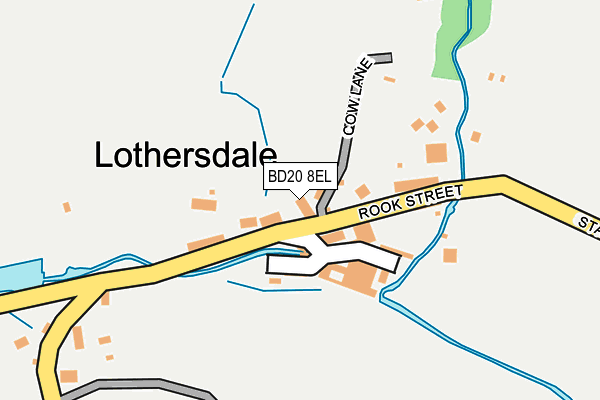 BD20 8EL map - OS OpenMap – Local (Ordnance Survey)