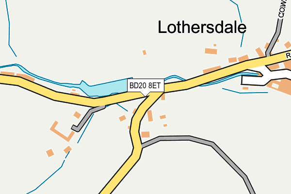 BD20 8ET map - OS OpenMap – Local (Ordnance Survey)