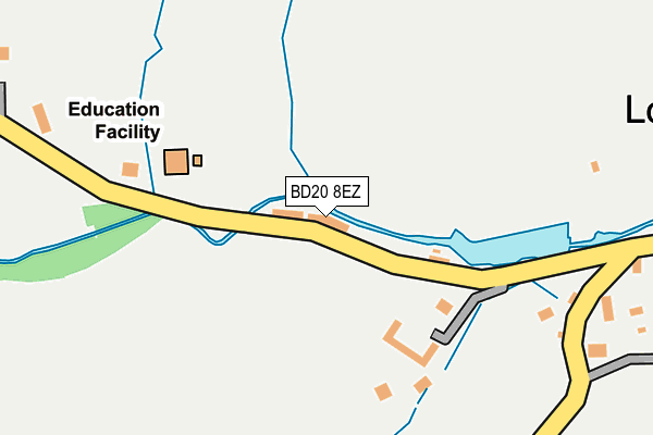BD20 8EZ map - OS OpenMap – Local (Ordnance Survey)