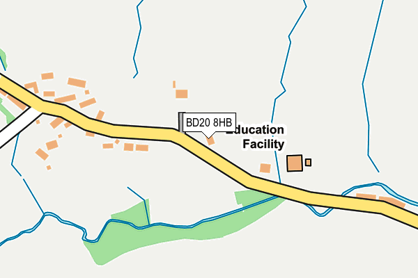 BD20 8HB map - OS OpenMap – Local (Ordnance Survey)