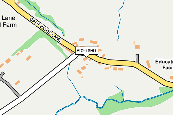 BD20 8HD map - OS OpenMap – Local (Ordnance Survey)