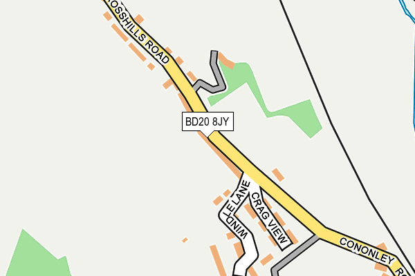 BD20 8JY map - OS OpenMap – Local (Ordnance Survey)