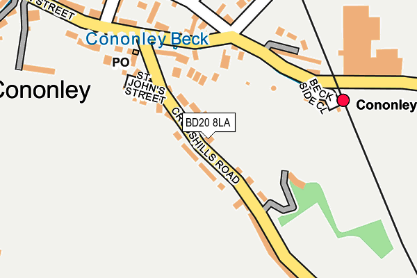 BD20 8LA map - OS OpenMap – Local (Ordnance Survey)