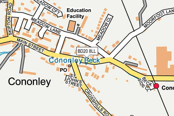 BD20 8LL map - OS OpenMap – Local (Ordnance Survey)