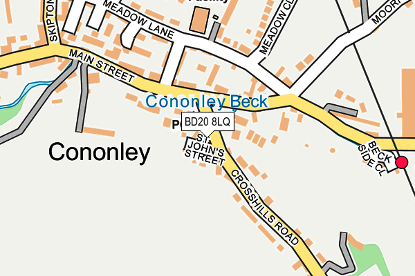 BD20 8LQ map - OS OpenMap – Local (Ordnance Survey)