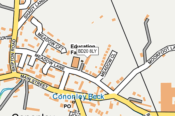 BD20 8LY map - OS OpenMap – Local (Ordnance Survey)