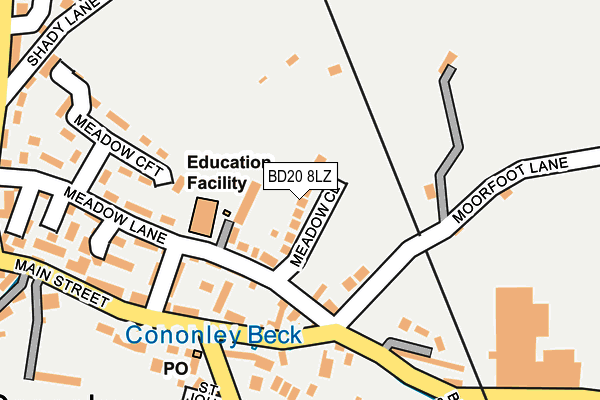 BD20 8LZ map - OS OpenMap – Local (Ordnance Survey)