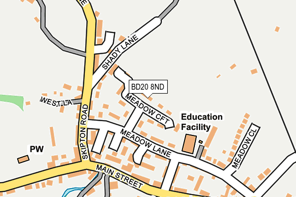 BD20 8ND map - OS OpenMap – Local (Ordnance Survey)