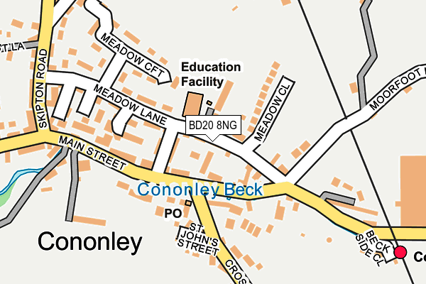 BD20 8NG map - OS OpenMap – Local (Ordnance Survey)