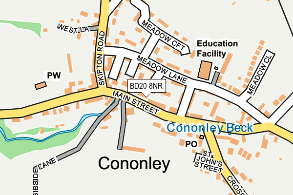 BD20 8NR map - OS OpenMap – Local (Ordnance Survey)