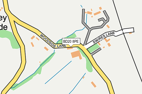 BD20 8PE map - OS OpenMap – Local (Ordnance Survey)