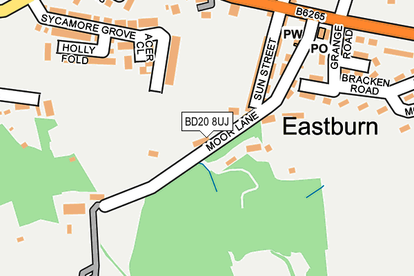 Map of MOOR LANE ESTATES LIMITED at local scale