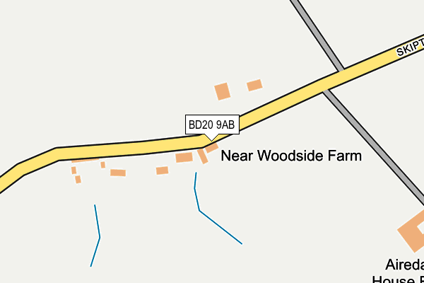 BD20 9AB map - OS OpenMap – Local (Ordnance Survey)