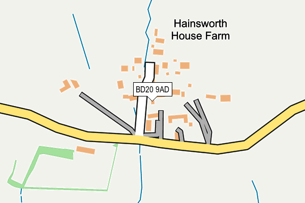 BD20 9AD map - OS OpenMap – Local (Ordnance Survey)