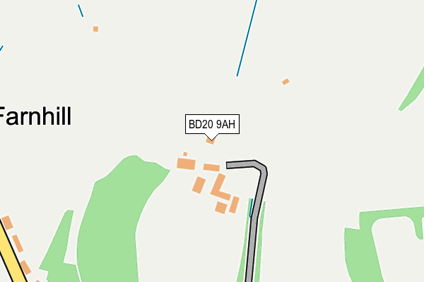 BD20 9AH map - OS OpenMap – Local (Ordnance Survey)