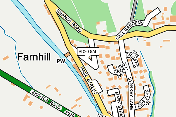 BD20 9AL map - OS OpenMap – Local (Ordnance Survey)