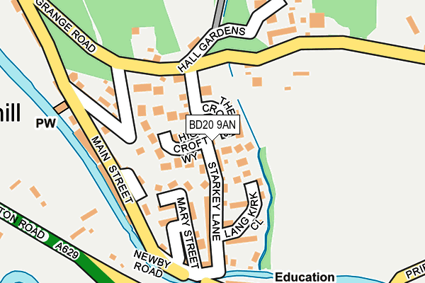 BD20 9AN map - OS OpenMap – Local (Ordnance Survey)