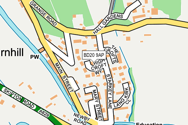 BD20 9AP map - OS OpenMap – Local (Ordnance Survey)