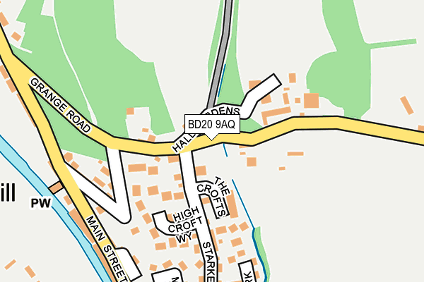 BD20 9AQ map - OS OpenMap – Local (Ordnance Survey)