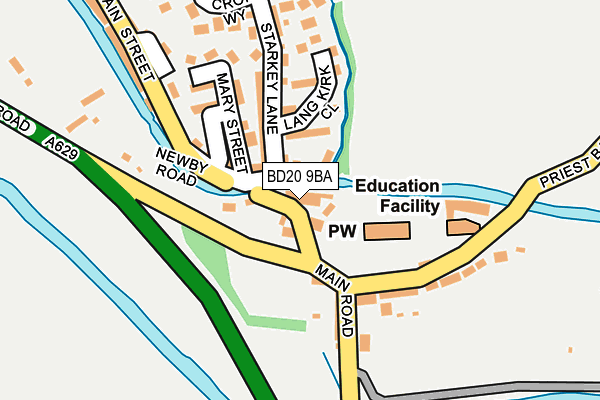 BD20 9BA map - OS OpenMap – Local (Ordnance Survey)