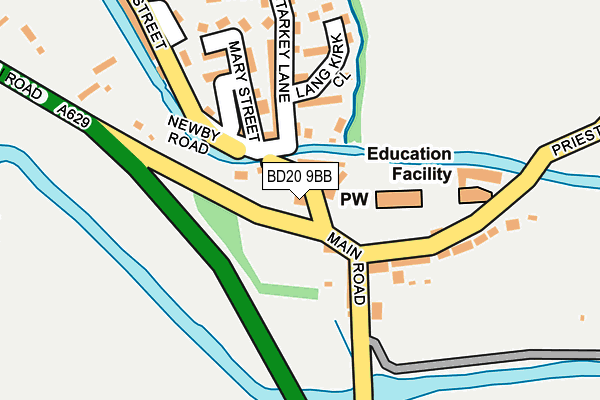 BD20 9BB map - OS OpenMap – Local (Ordnance Survey)