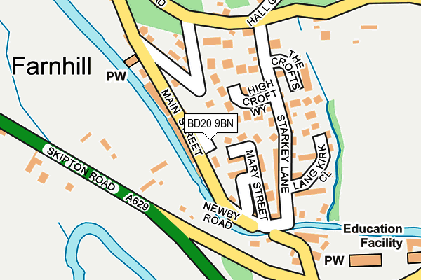 BD20 9BN map - OS OpenMap – Local (Ordnance Survey)