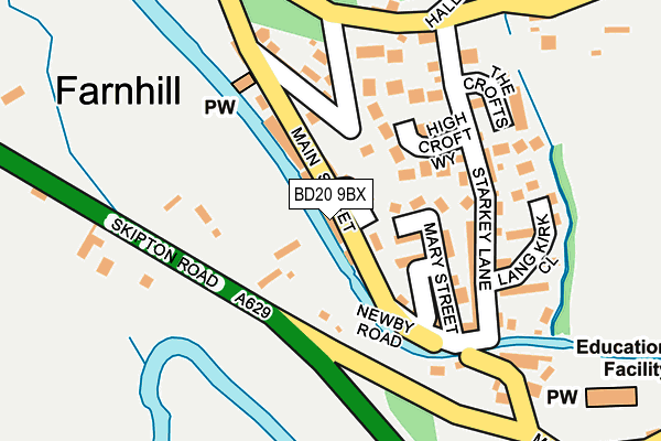 BD20 9BX map - OS OpenMap – Local (Ordnance Survey)