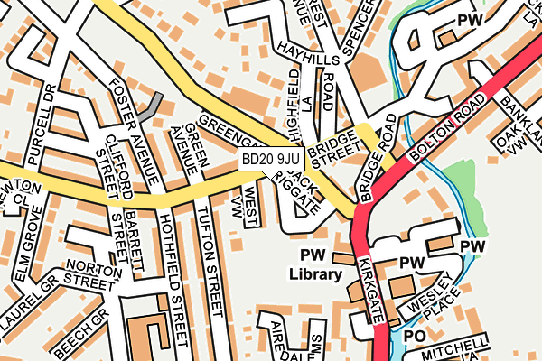 BD20 9JU map - OS OpenMap – Local (Ordnance Survey)