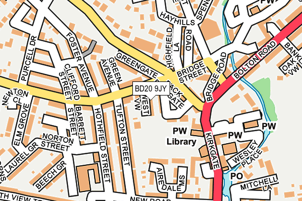 BD20 9JY map - OS OpenMap – Local (Ordnance Survey)