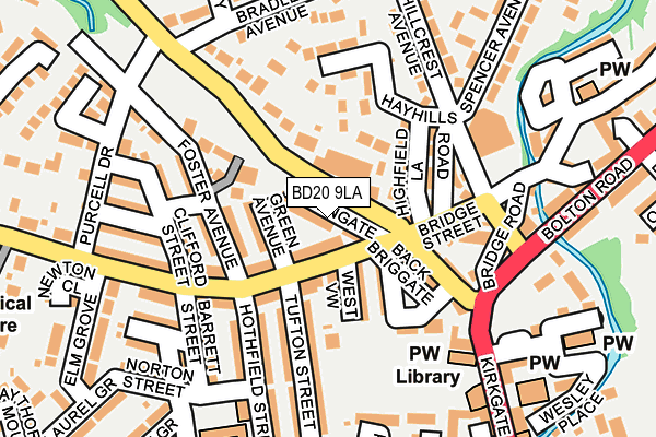 BD20 9LA map - OS OpenMap – Local (Ordnance Survey)