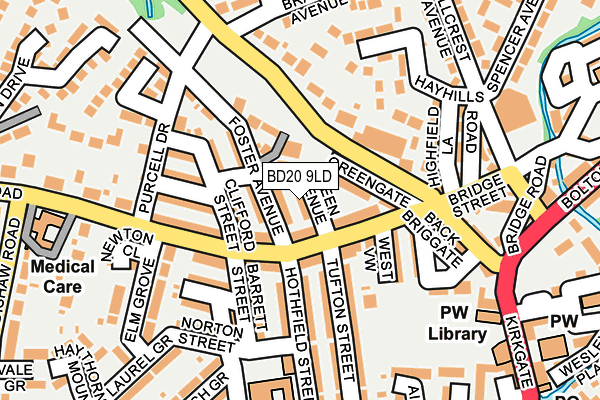 BD20 9LD map - OS OpenMap – Local (Ordnance Survey)