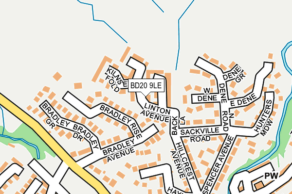 BD20 9LE map - OS OpenMap – Local (Ordnance Survey)