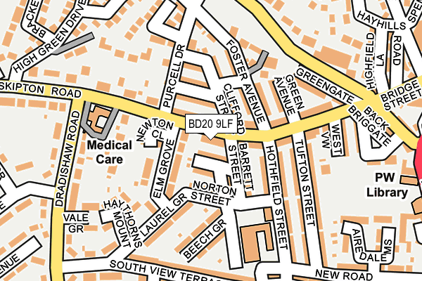 BD20 9LF map - OS OpenMap – Local (Ordnance Survey)
