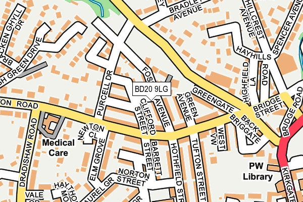 BD20 9LG map - OS OpenMap – Local (Ordnance Survey)