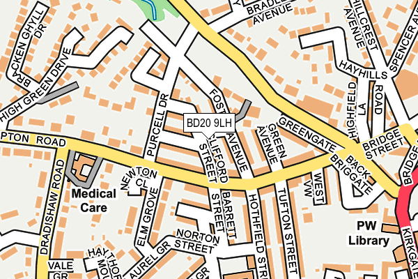 BD20 9LH map - OS OpenMap – Local (Ordnance Survey)
