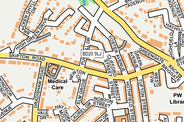 BD20 9LJ map - OS OpenMap – Local (Ordnance Survey)