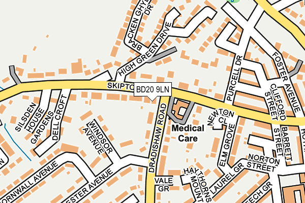 Map of THE GABLES CARE CENTRE LIMITED at local scale