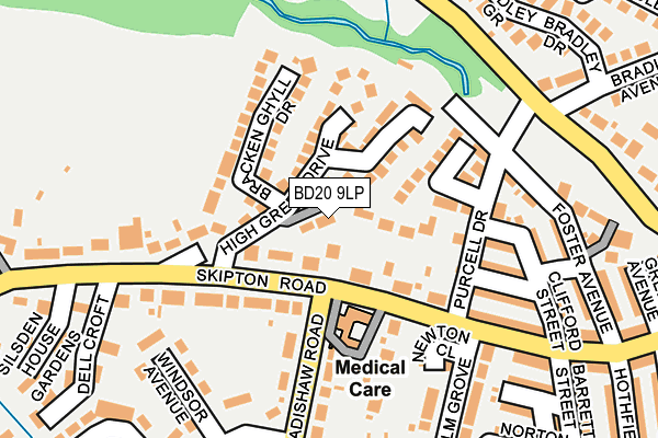 BD20 9LP map - OS OpenMap – Local (Ordnance Survey)