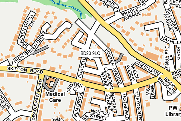 BD20 9LQ map - OS OpenMap – Local (Ordnance Survey)
