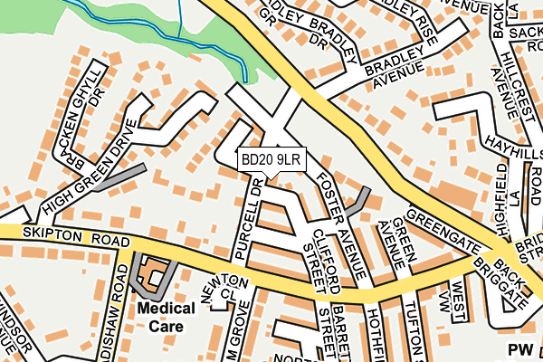 BD20 9LR map - OS OpenMap – Local (Ordnance Survey)