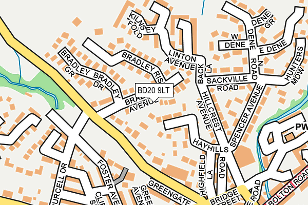 BD20 9LT map - OS OpenMap – Local (Ordnance Survey)