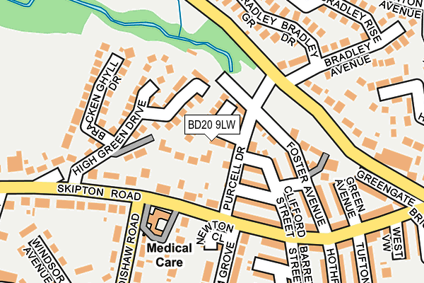 BD20 9LW map - OS OpenMap – Local (Ordnance Survey)