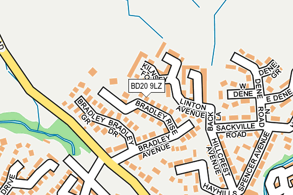 BD20 9LZ map - OS OpenMap – Local (Ordnance Survey)