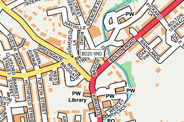 BD20 9ND map - OS OpenMap – Local (Ordnance Survey)