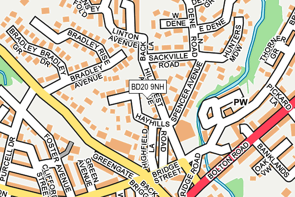 BD20 9NH map - OS OpenMap – Local (Ordnance Survey)